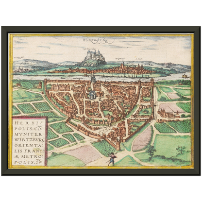 Historical city map  Test product horizontal 3 sizes