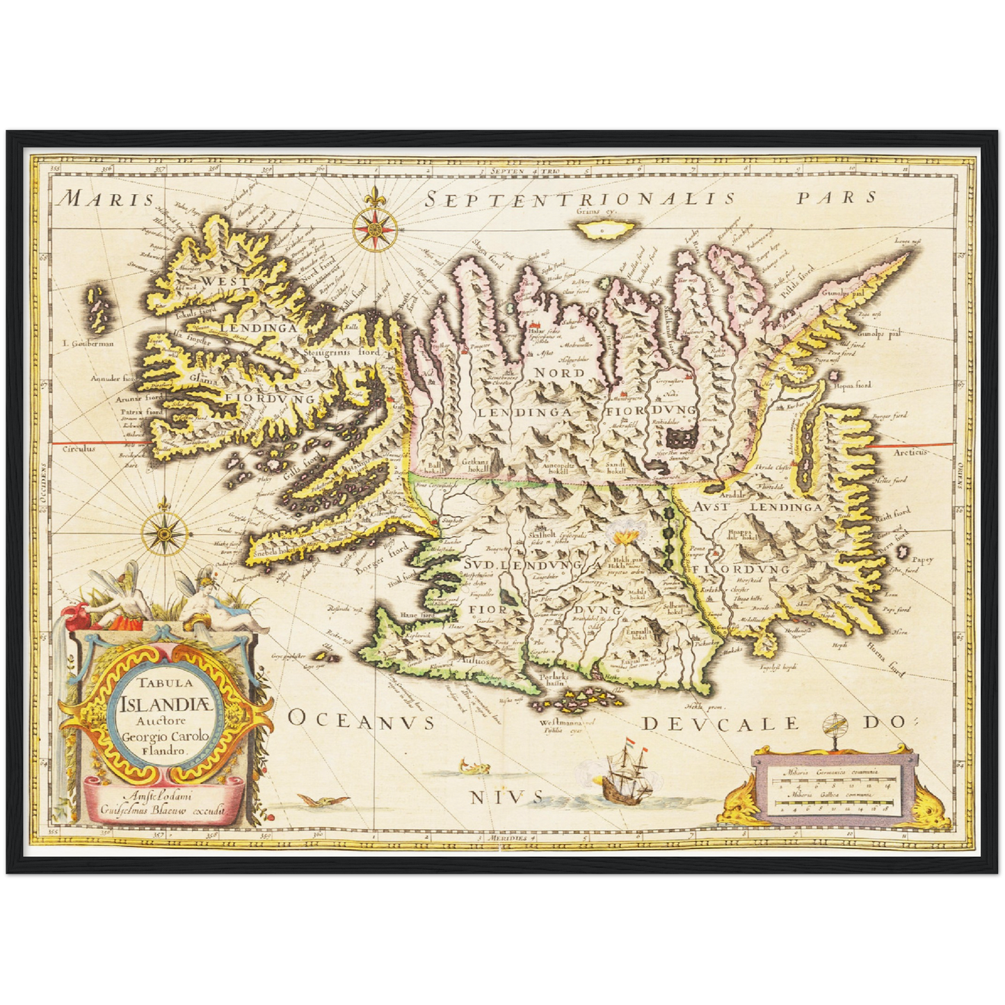 Historical city map  Test product horizontal 3 sizes