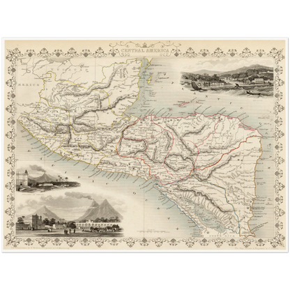 Mittelamerika um 1850