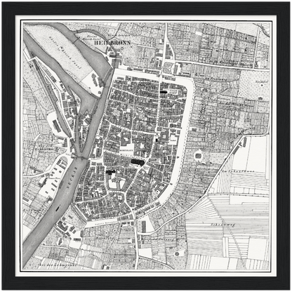 Historischer Stadtplan Heilbronn um 1834