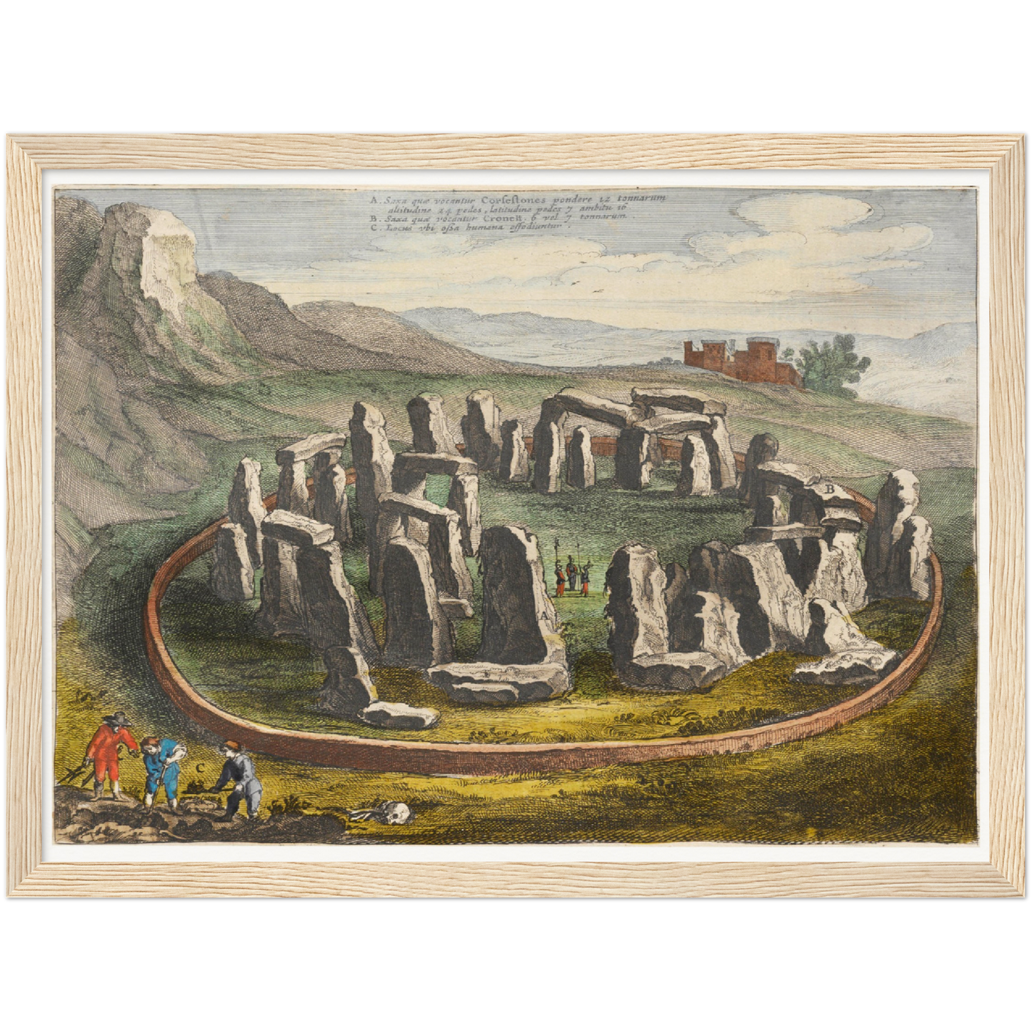 Historical city map  Test product horizontal 3 sizes