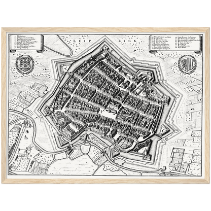 Historical city map  Test product horizontal 3 sizes
