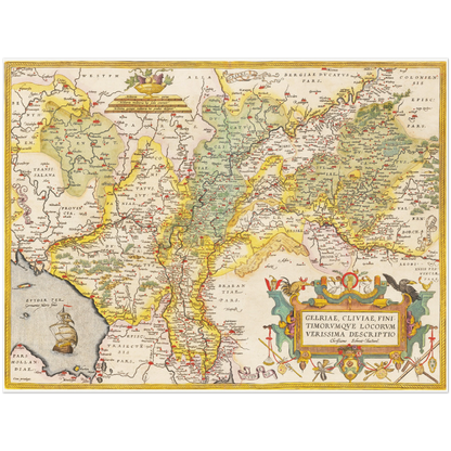 Historical city map  Test product horizontal 3 sizes