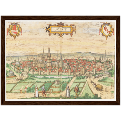Historical city map  Test product horizontal 3 sizes