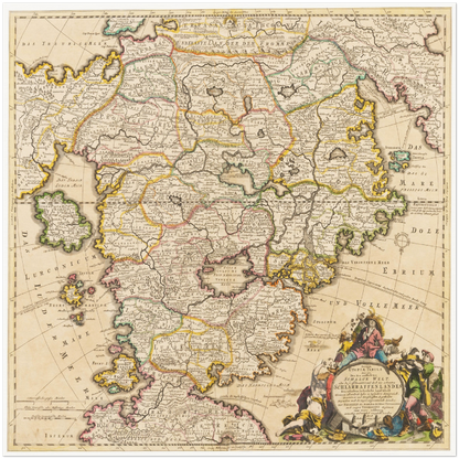 Historical city map  Test product horizontal 3 sizes