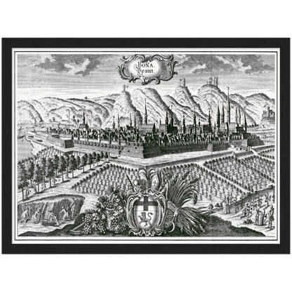 Historical city map  Test product horizontal 3 sizes