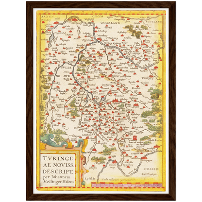 Historical city map  Test product horizontal 3 sizes