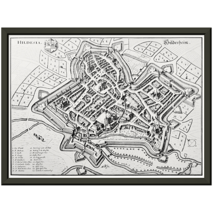 Historical city map  Test product horizontal 3 sizes