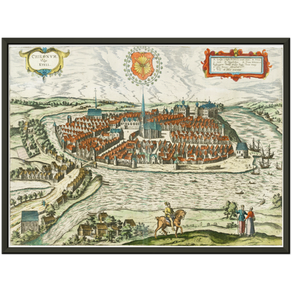 Historical city map  Test product horizontal 3 sizes