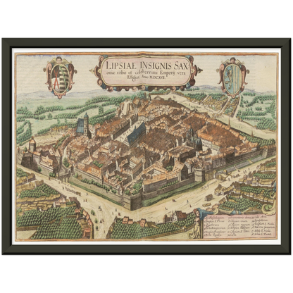 Historical city map  Test product horizontal 3 sizes