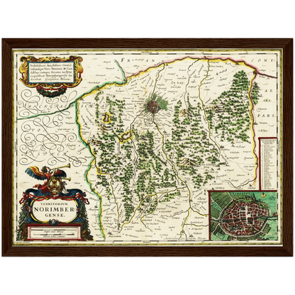 Historical city map  Test product horizontal 3 sizes