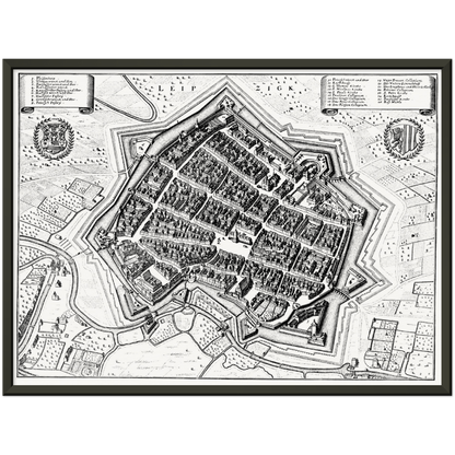 Historical city map  Test product horizontal 3 sizes