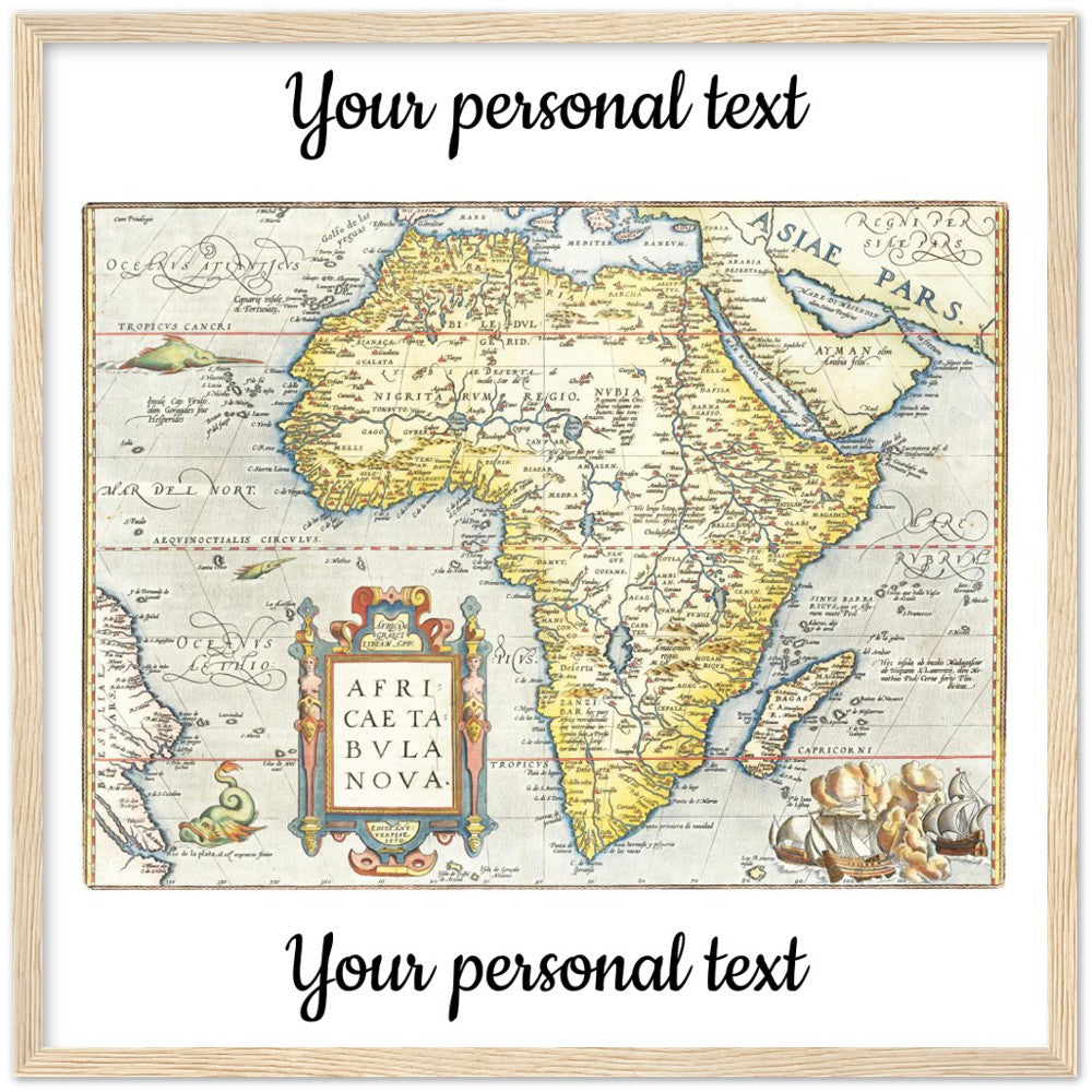 Personalisierte historische Herkunftskarte