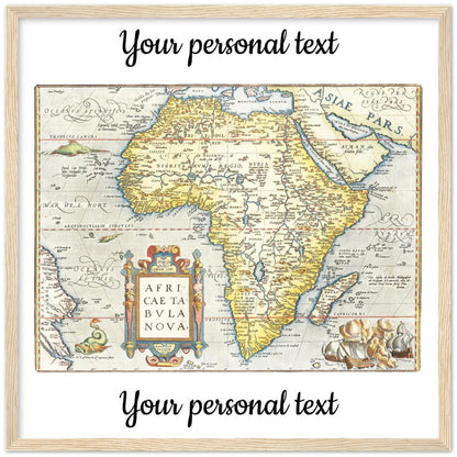 Personalisierte historische Herkunftskarte