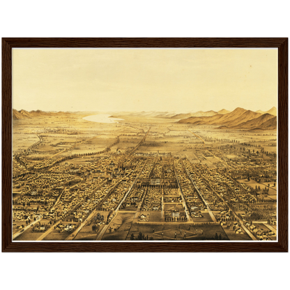 Historical city map  Test product horizontal 3 sizes