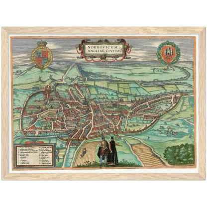 Historical city map  Test product horizontal 3 sizes