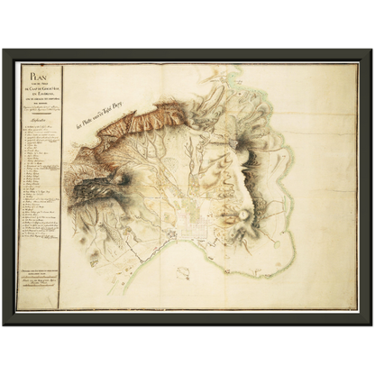 Historical city map  Test product horizontal 3 sizes