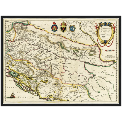 Historical city map  Test product horizontal 3 sizes