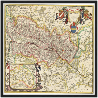 Historical city map  Test product horizontal 3 sizes