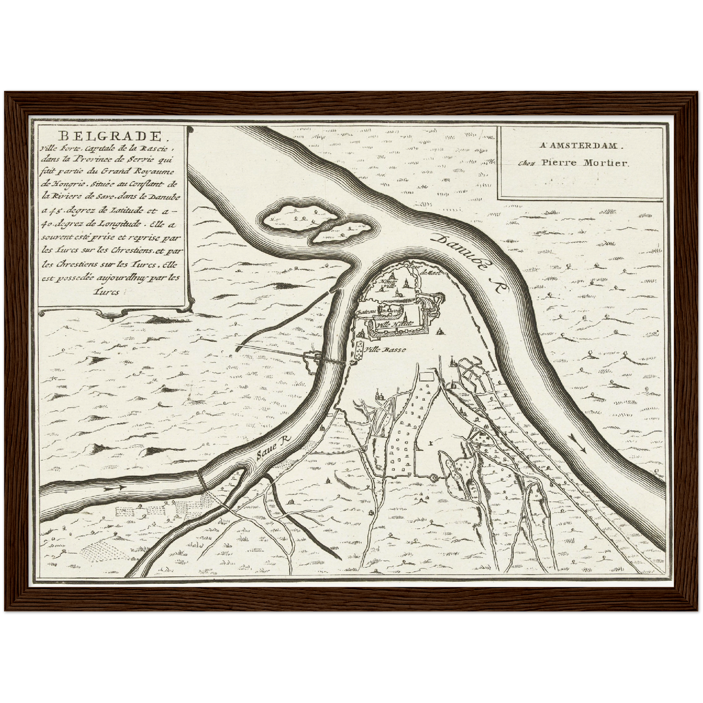 Historical city map  Test product horizontal 3 sizes