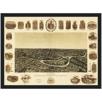 Historical city map  Test product horizontal 3 sizes