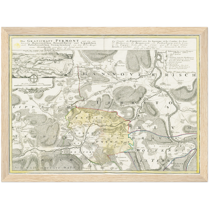Historical city map  Test product horizontal 3 sizes