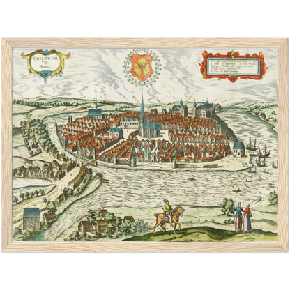 Historical city map  Test product horizontal 3 sizes