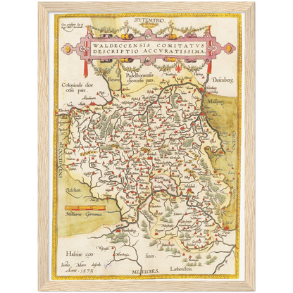 Historical city map  Test product horizontal 3 sizes