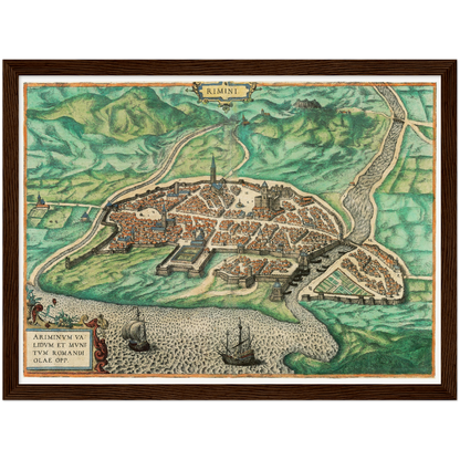 Historical city map  Test product horizontal 3 sizes