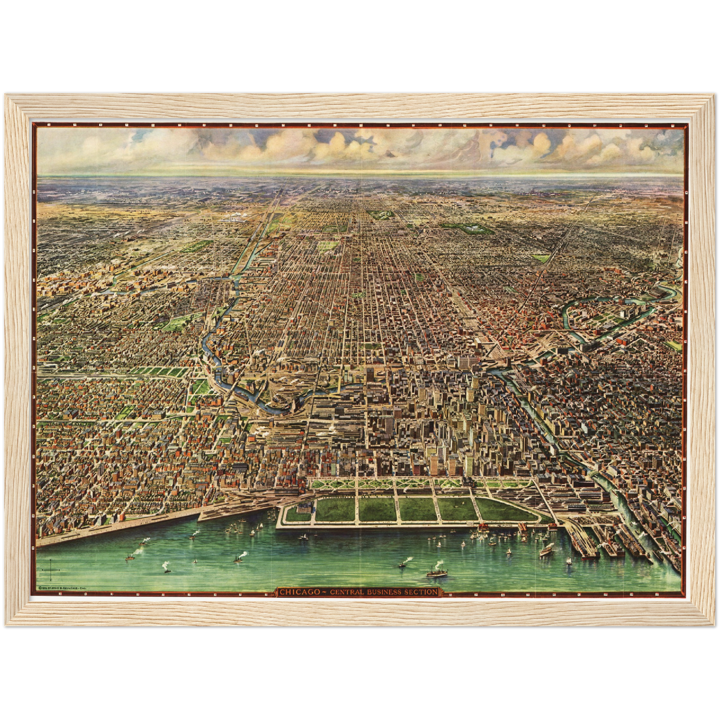 Historical city map  Test product horizontal 3 sizes
