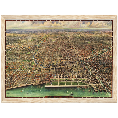 Historical city map  Test product horizontal 3 sizes