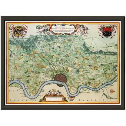 Historical city map  Test product horizontal 3 sizes