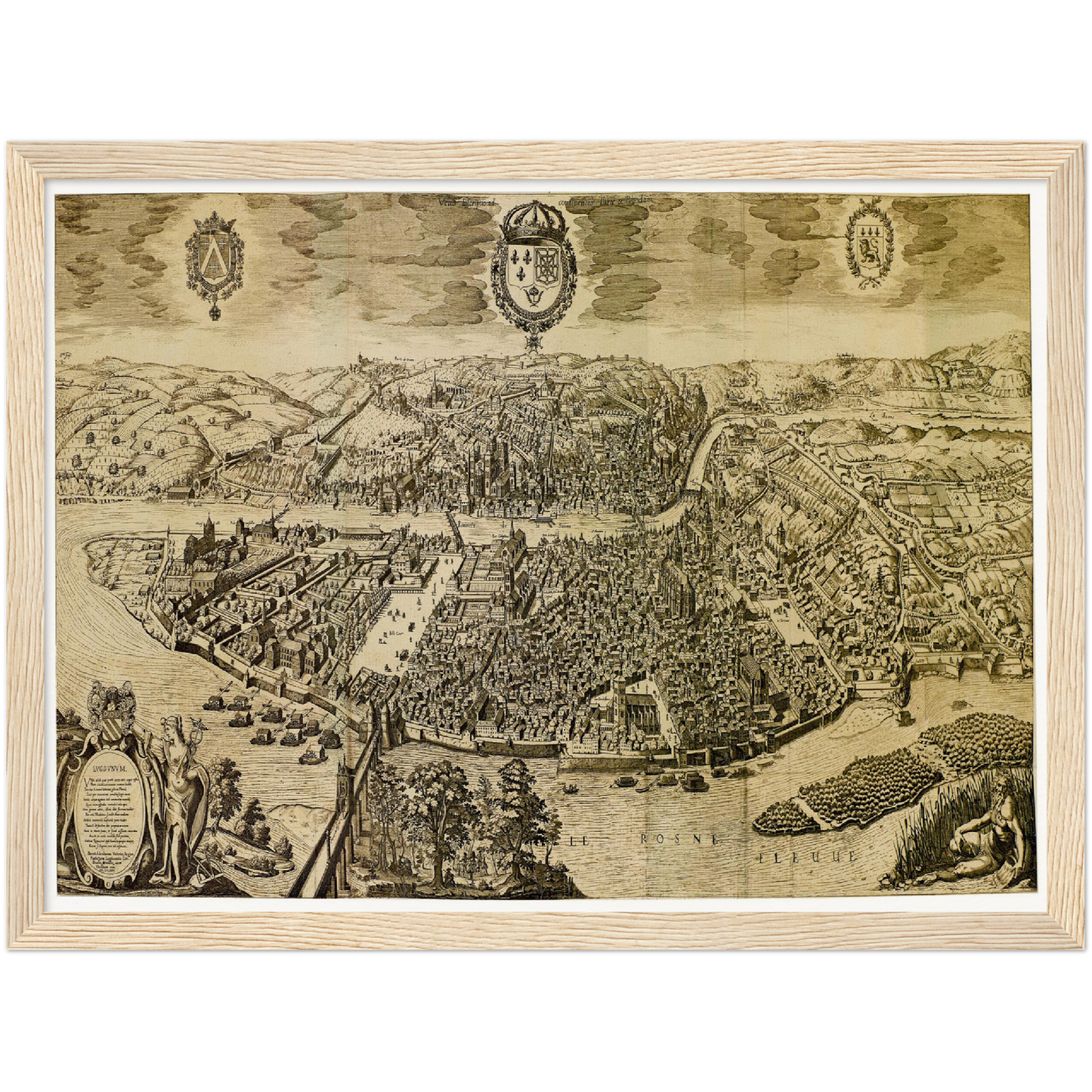 Historical city map  Test product horizontal 3 sizes