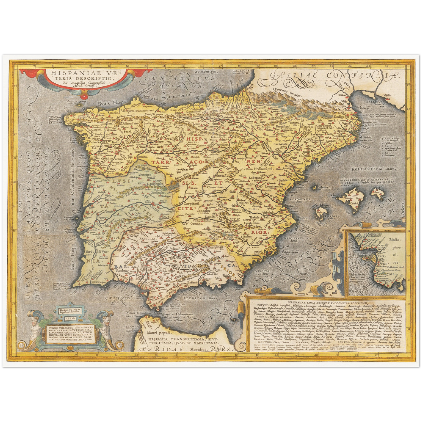 Historical city map  Test product horizontal 3 sizes