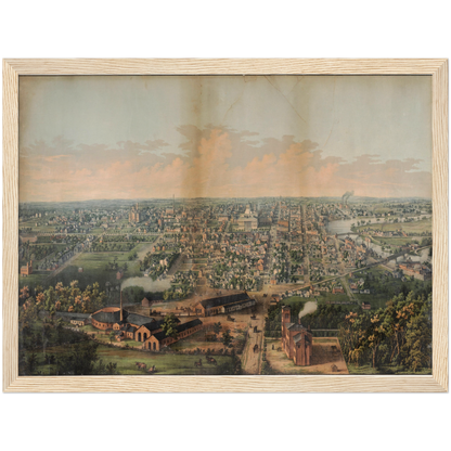 Historical city map  Test product horizontal 3 sizes