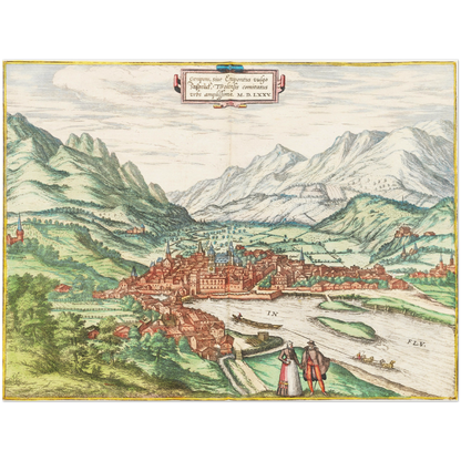 Historical city map  Test product horizontal 3 sizes