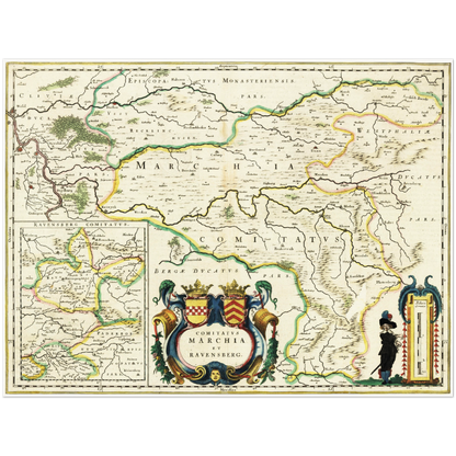 Historical city map  Test product horizontal 3 sizes