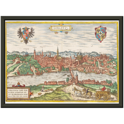 Historical city map  Test product horizontal 3 sizes