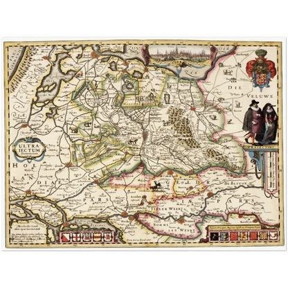 Historical city map  Test product horizontal 3 sizes