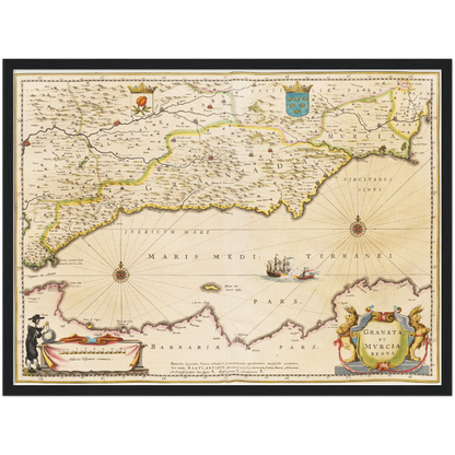 Historical city map  Test product horizontal 3 sizes