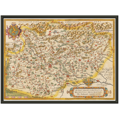 Historical city map  Test product horizontal 3 sizes