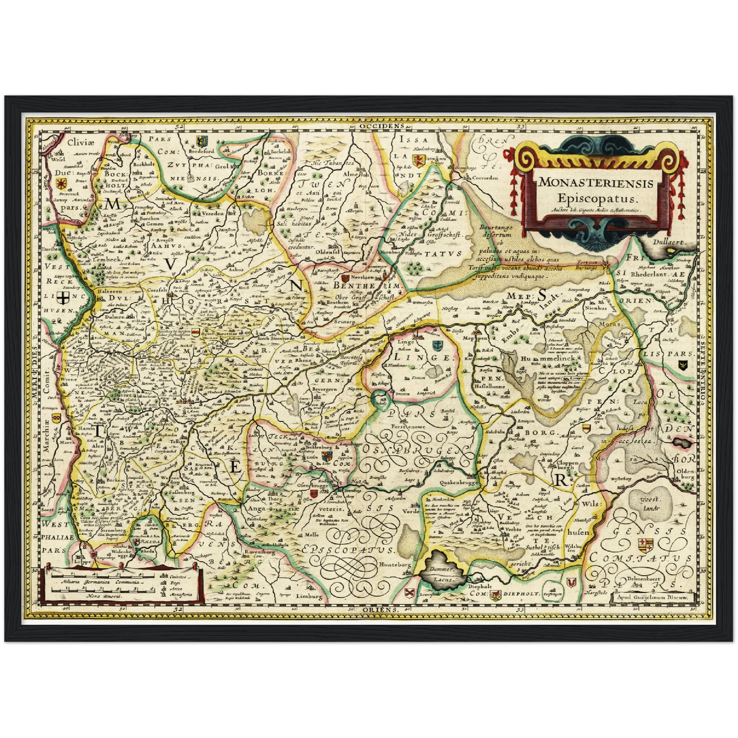 Historical city map  Test product horizontal 3 sizes