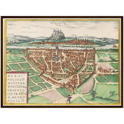 Historical city map  Test product horizontal 3 sizes