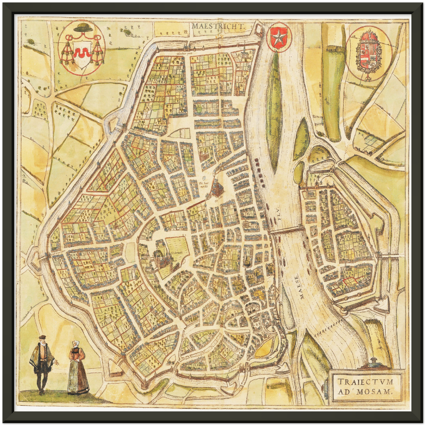 Historical city map  Test product horizontal 3 sizes