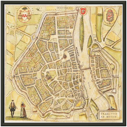 Historical city map  Test product horizontal 3 sizes