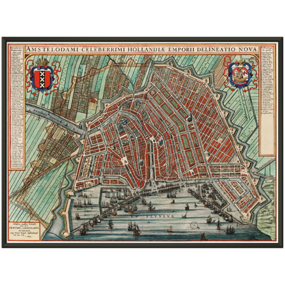 Historischer Stadtplan Amsterdam um 1649