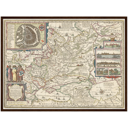 Historical city map  Test product horizontal 3 sizes