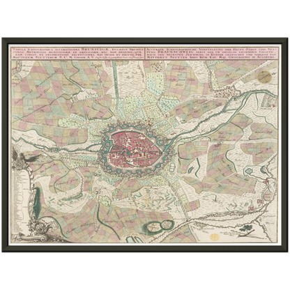 Historical city map  Test product horizontal 3 sizes