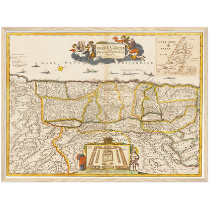 Historical city map  Test product horizontal 3 sizes