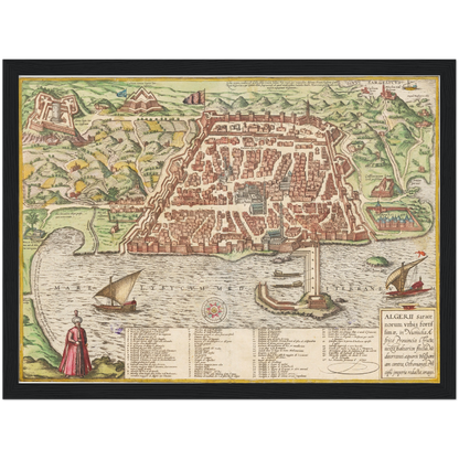 Historical city map  Test product horizontal 3 sizes